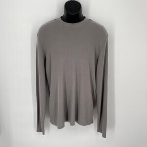 Cotton Citizen NEW Men's Hendrix Crew Shirt Long Sleeves Size M Cement